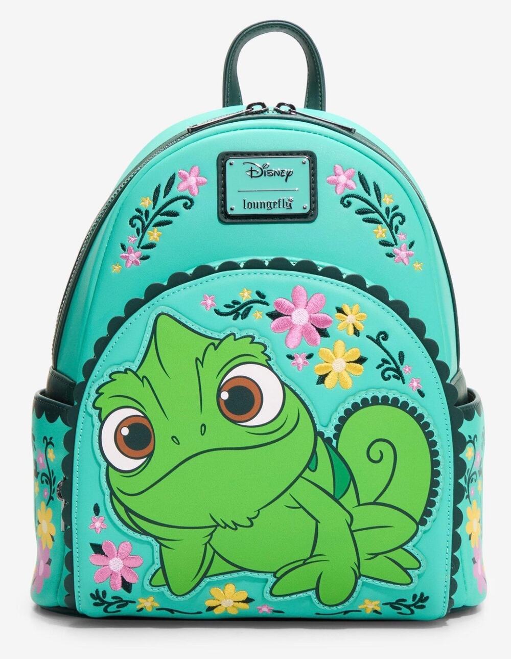Loungefly Disney Tangled Pascal Floral Mini Backpack NWT